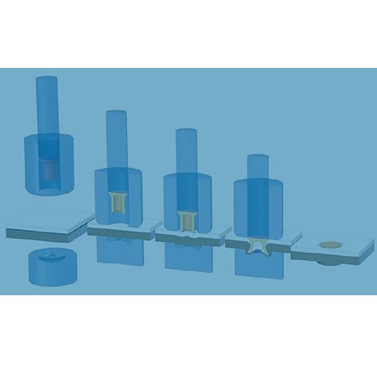 How does the self-piercing riveting machine work?